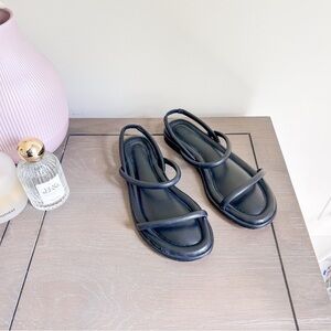 Elegant Black Strappy Sandals